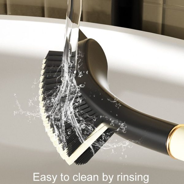 Kitchen 3 In 1 Long Handle Crevice Brush Household Bathroom Cleaning Brush (Milk White) - Image 8