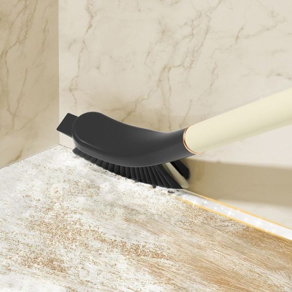 Kitchen 3 In 1 Long Handle Crevice Brush Household Bathroom Cleaning Brush (Milk White) - Image 9