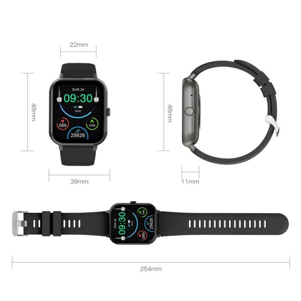 1.83 inch Touch Screen AI Voice Heart Rate / Blood Oxygen / Blood Pressure / Sleep Monitoring Bluetooth Smartwatch (Black) - Image 11