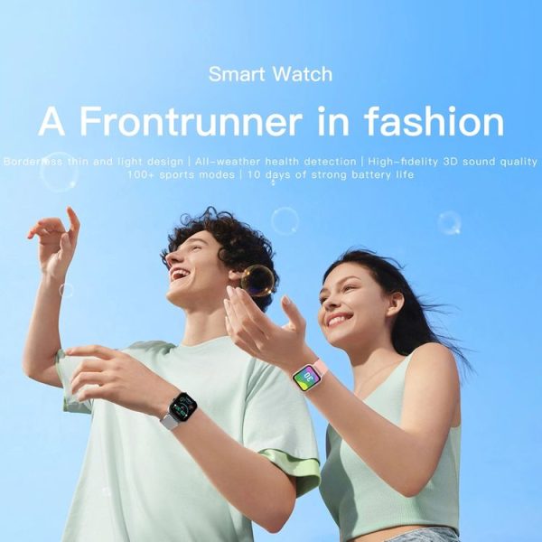 1.83 inch Touch Screen AI Voice Heart Rate / Blood Oxygen / Blood Pressure / Sleep Monitoring Bluetooth Smartwatch (Black) - Image 2