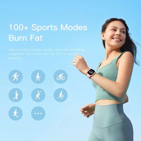1.83 inch Touch Screen AI Voice Heart Rate / Blood Oxygen / Blood Pressure / Sleep Monitoring Bluetooth Smartwatch (Black) - Image 3