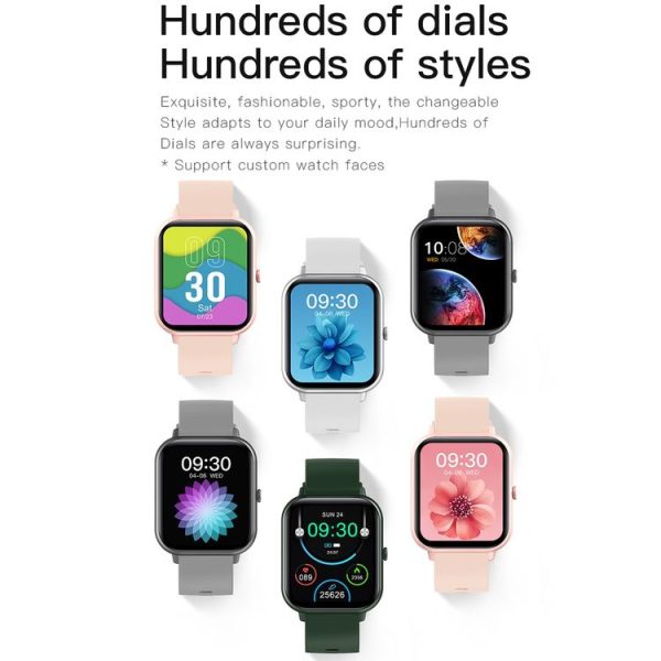 1.83 inch Touch Screen AI Voice Heart Rate / Blood Oxygen / Blood Pressure / Sleep Monitoring Bluetooth Smartwatch (Black) - Image 5