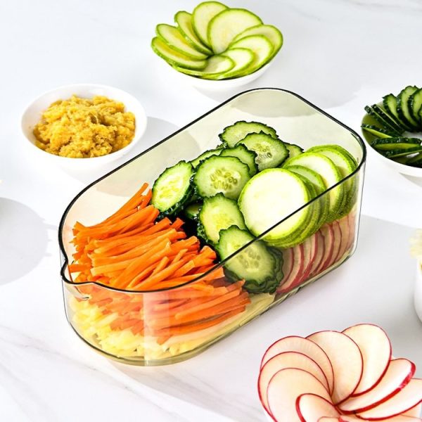 Kitchen Fruit Vegetable Shredder With Hand Guard Potato Cucumber Slicing Shredding Cutter, Style: 3 Blades Set - Image 5