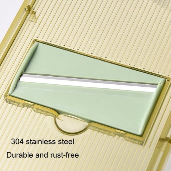 Kitchen Fruit Vegetable Shredder With Hand Guard Potato Cucumber Slicing Shredding Cutter, Style: 3 Blades Set - Image 9