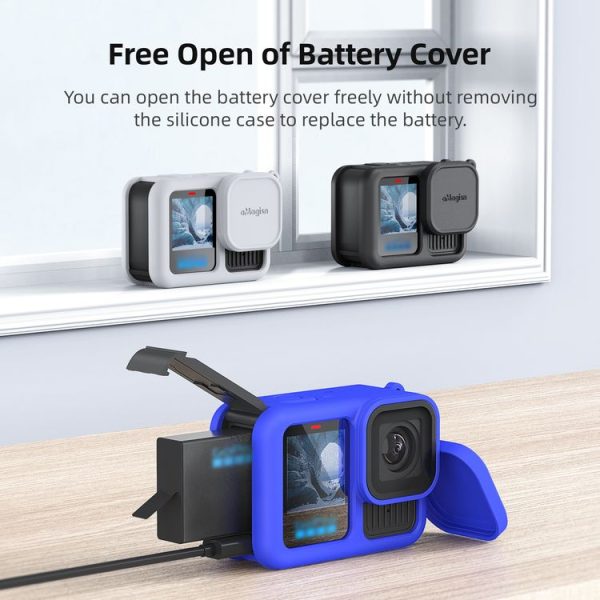 GoPro HERO13 Black AMagisn Silicone Case Protective Cover (Black) - Image 6