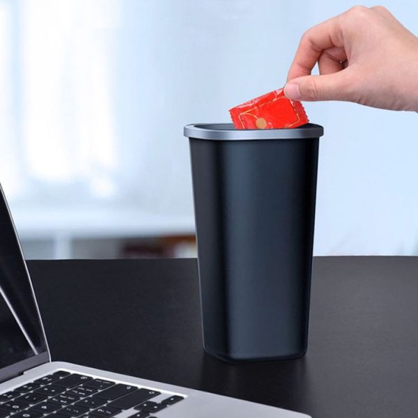 Simple Car Trash Can Automobile Storage Bin With Trash Bag (Black) - Image 9