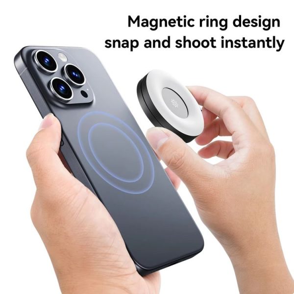 TELESIN Magnetic Selfie Light Rechargeable Reversible Design Fill Light - Image 4
