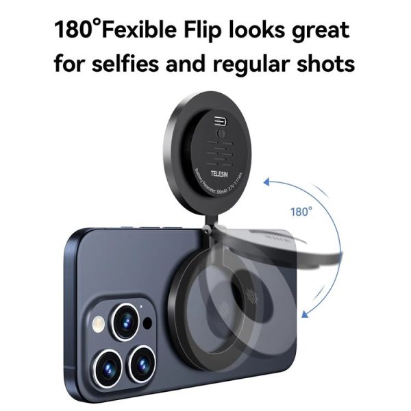 TELESIN Magnetic Selfie Light Rechargeable Reversible Design Fill Light - Image 5