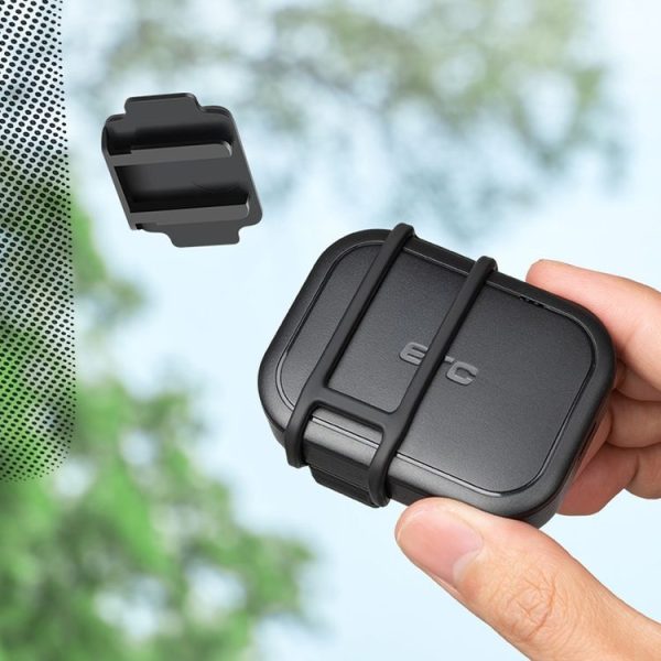Car Removable Cardless ETC Slide Bracket Automotive Anti-Drop Holder (Black) - Image 2