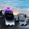 Car Suction Cup Dashboard Automatic Lock Mobile Phone Holder, Style: Glossy Telescopic Base - Image 6