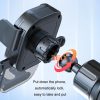 Car Suction Cup Dashboard Automatic Lock Mobile Phone Holder, Style: Glossy Telescopic Base - Image 8