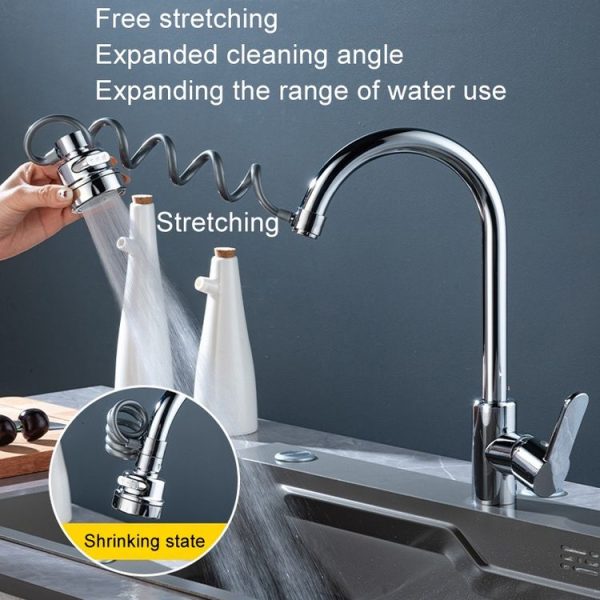 3 Gear Water Outlet Pull-out Anti-splash Kitchen Faucet Cold and Hot Household Swivel Washbasin Sink Faucet - Image 3