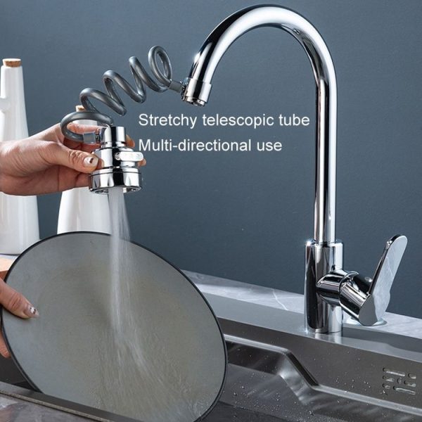 3 Gear Water Outlet Pull-out Anti-splash Kitchen Faucet Cold and Hot Household Swivel Washbasin Sink Faucet - Image 4