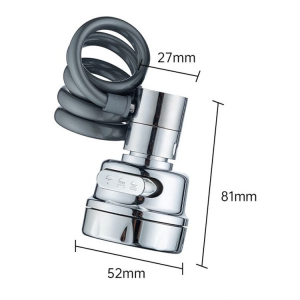3 Gear Water Outlet Pull-out Anti-splash Kitchen Faucet Cold and Hot Household Swivel Washbasin Sink Faucet - Image 9