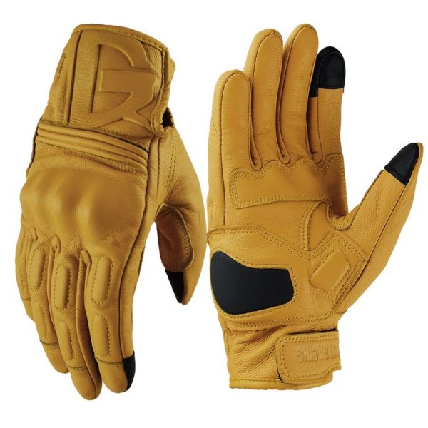 GHOST RACING Motorcycle Riding Anti-fall Warm Breathable Full-finger Gloves, Size: M (Without Hole)