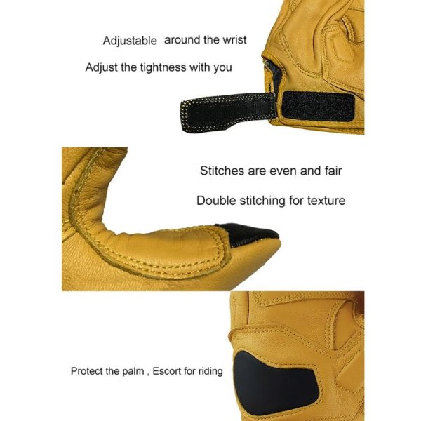 GHOST RACING Motorcycle Riding Anti-fall Warm Breathable Full-finger Gloves, Size: M (Without Hole) - Image 3