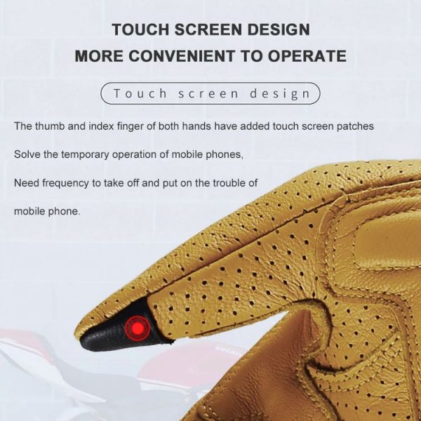 GHOST RACING Motorcycle Riding Anti-fall Warm Breathable Full-finger Gloves, Size: M (Without Hole) - Image 6