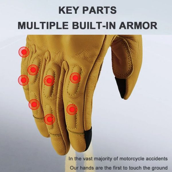 GHOST RACING Motorcycle Riding Anti-fall Warm Breathable Full-finger Gloves, Size: M (Without Hole) - Image 7