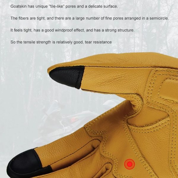 GHOST RACING Motorcycle Riding Anti-fall Warm Breathable Full-finger Gloves, Size: M (Without Hole) - Image 8