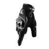 GHOST RACING Motorcycle Riding Anti-fall Breathable Rubber Shell Touch Screen Gloves, Size: M (Black) - Image 2