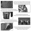 GHOST RACING Motorcycle Riding Anti-fall Breathable Rubber Shell Touch Screen Gloves, Size: M (Black) - Image 4