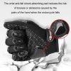 GHOST RACING Motorcycle Riding Anti-fall Breathable Rubber Shell Touch Screen Gloves, Size: M (Black) - Image 6