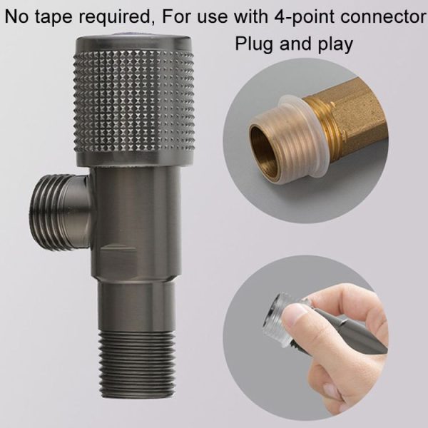 10pcs Silicone Cover Safety Gasket Faucet Valve 4 Points Connector Waterproof Sealing Ring Gasket - Image 4