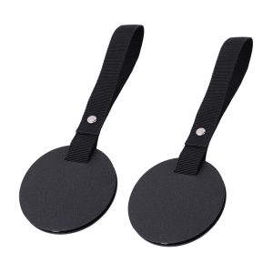 2pcs Concealed Car Seatback Leather Storage Hooks (Black)