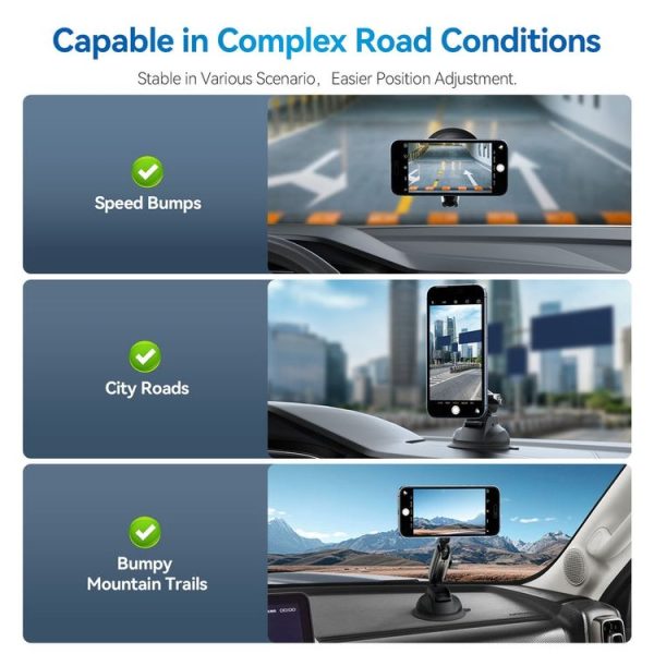 TELESIN Magnetic Suction Car Phone Mount 360 Degree Rotation Phone Holder - Image 8