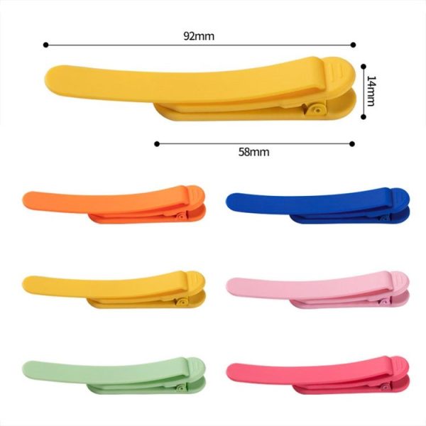 3pcs Rose Red + Yellow + Blue Silicone Page Bookmark Clip Automatic Page Recording Reading Tool - Image 2