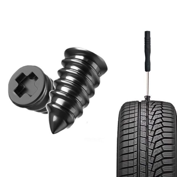 Electric Motorcycle Vacuum Tire Repair Nails, Set: 5pcs Small + Screwdriver - Image 8