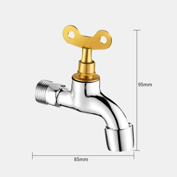 Household Faucet With Lock Outdoor Anti-theft 4 Minute Faucet, Gui Ge: Locked Alloy Sparkler - Image 2