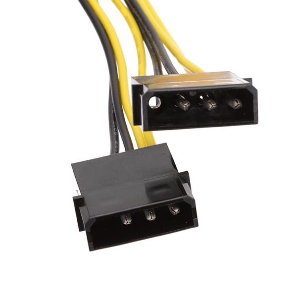 15cm IDE Power Dual Large 4Pin To EPS 8Pin CPU Supply Cable - Image 5
