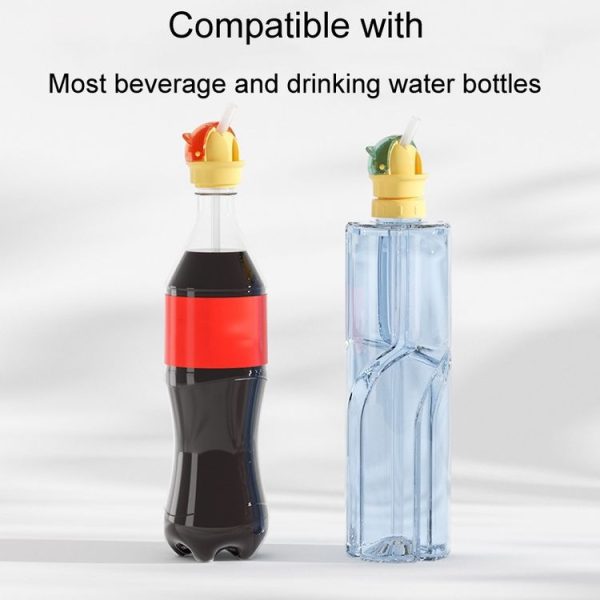 Children Anti Choking Bottle Cap Portable Universal Bottle Closure Converter (Green) - Image 7