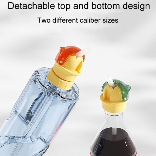 Children Anti Choking Bottle Cap Portable Universal Bottle Closure Converter (Green) - Image 8