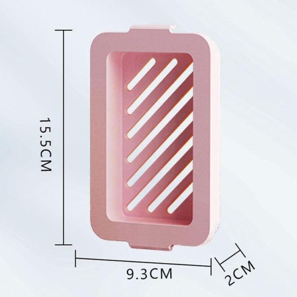 4pcs / Pack Multifunctional High Elastic Mesh Anti-slip Drain Foaming Soap Box (Sky Blue) - Image 2
