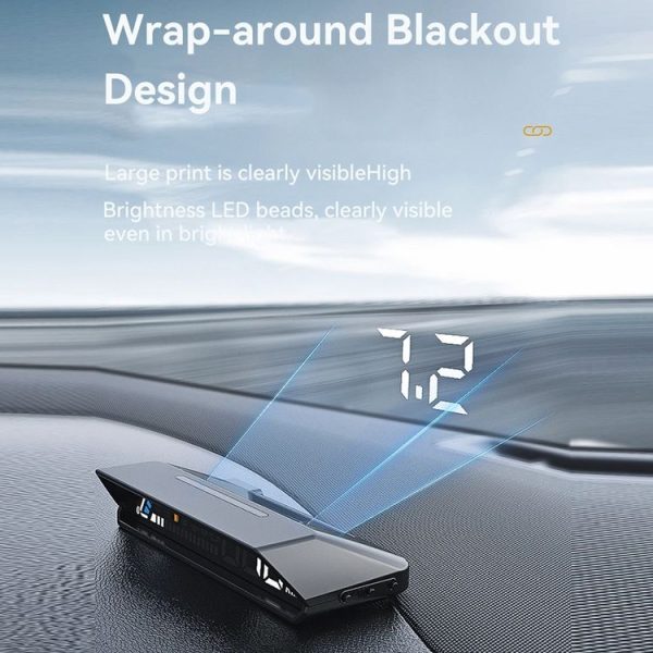 Head-up Display OBD Multi-function Vehicle Instrument Oil Temperature Gearbox Monitoring Screen (S100) - Image 8