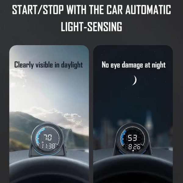Head-up Display Real Speed GPS Vehicle Altitude Meter (A430G) - Image 7