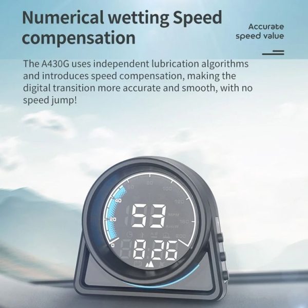 Head-up Display Real Speed GPS Vehicle Altitude Meter (A430G) - Image 8
