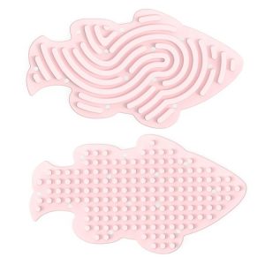 Children Educational Toys Stress Relief Silicone Sensory Activity Board (Pink)