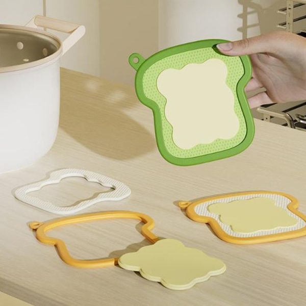 3-In-1 Removable Heat Protecting Pad Household Heat Resistant Tabletop Placemats (Yellow) - Image 2