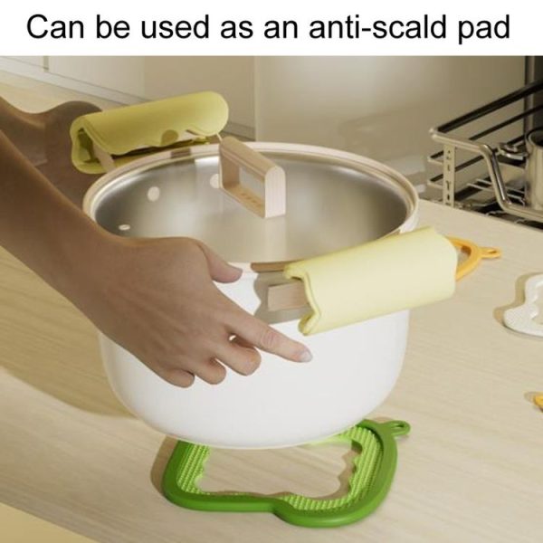 3-In-1 Removable Heat Protecting Pad Household Heat Resistant Tabletop Placemats (Yellow) - Image 4