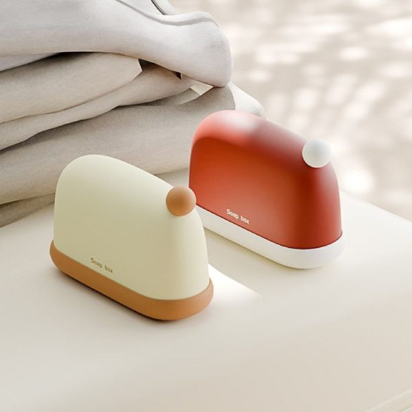 Traveling Portable Sealed Soap Box Household Bathroom Soap Holder (Red) - Image 2
