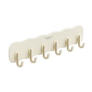 Household No-Punch Fixed Hooks Bathroom Hanging And Storage Hooks (Yellow)