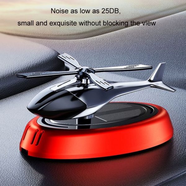 Car-Mounted Solar Rotating Airplane Aromatherapy Ornaments (Gray) - Image 8