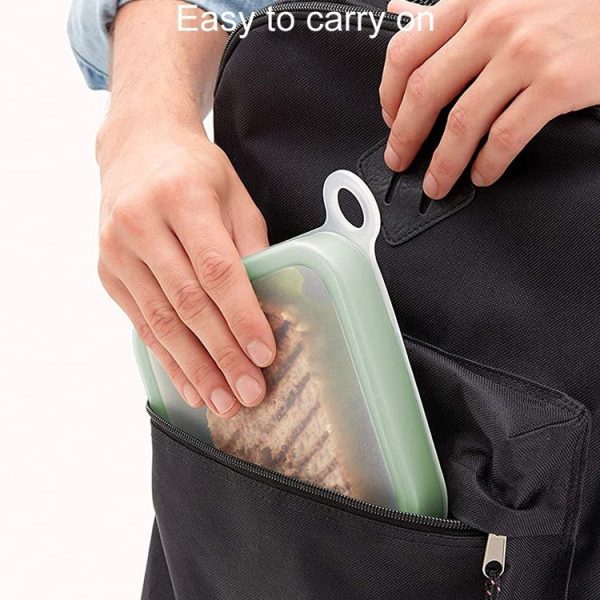 Portable Sandwich Toast Fresh Lunch Box Household Bento Holder (301-500ml) - Image 7