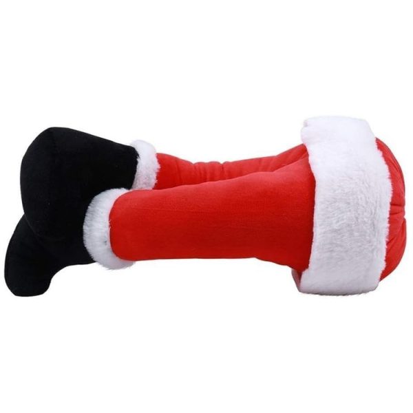 Christmas Tree Decoration Santa Claus Elf Legs Plush Door Decor Christmas Home Hanging Ornaments (Red) - Image 3
