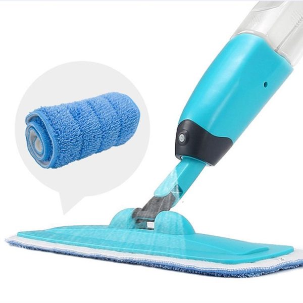 Spray Mop Replacement Pads Reusable Microfiber Floor Mops Refills 14x42cm Blue - Image 2