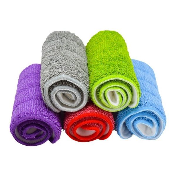Spray Mop Replacement Pads Reusable Microfiber Floor Mops Refills 14x42cm Blue - Image 3