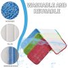 Spray Mop Replacement Pads Reusable Microfiber Floor Mops Refills 14x42cm Blue - Image 4